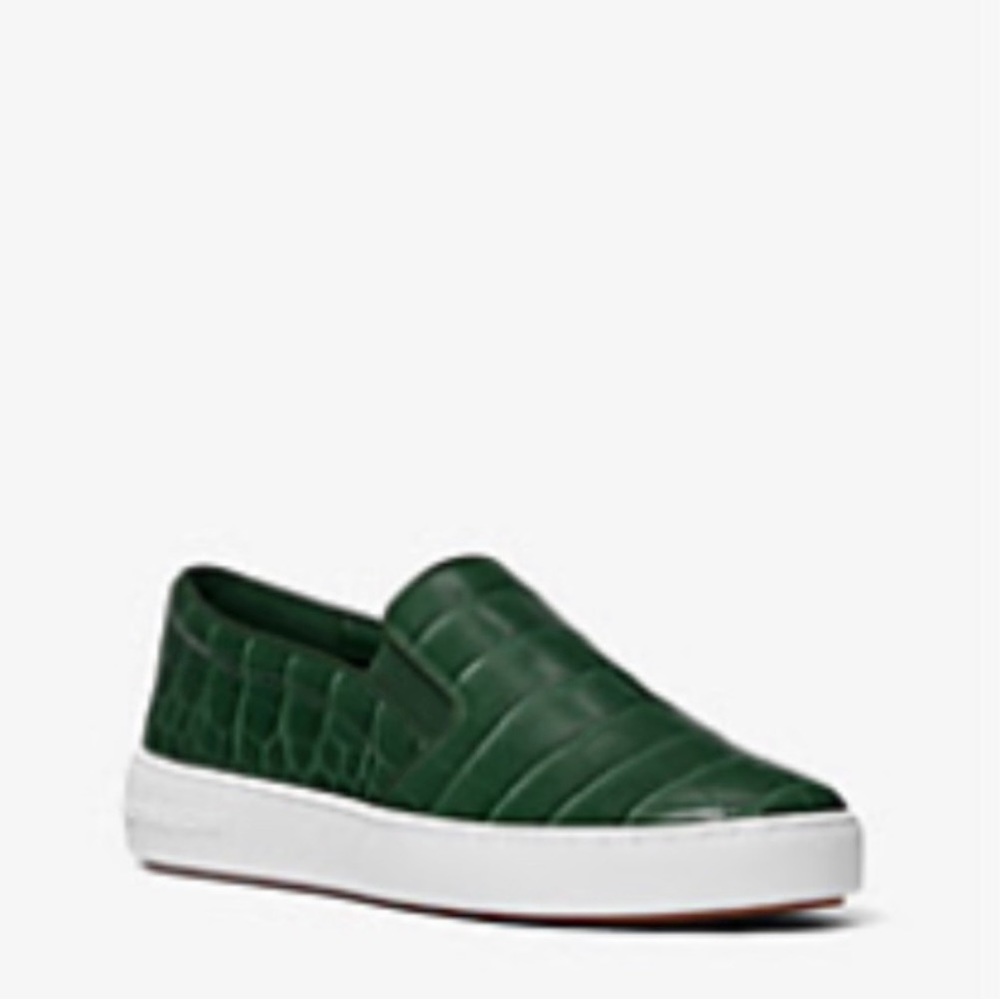 ‼️ISO‼️ Michael Kors Keaton Crocodile Embossed Slip-On Sneaker Size 10